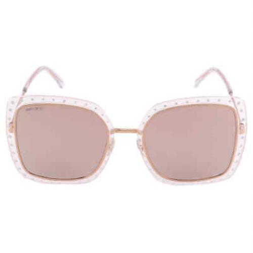 Jimmy Choo Brown Mirror Square Ladies Sunglasses Dany/s 0REJ/SQ 56