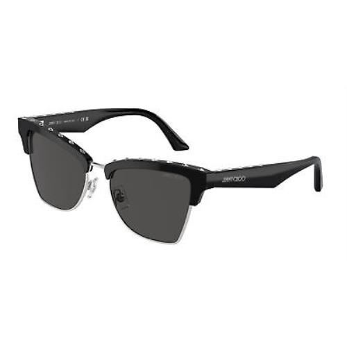 Jimmy Choo JC 5014 Black Silver Dark Grey 500087 Sunglasses