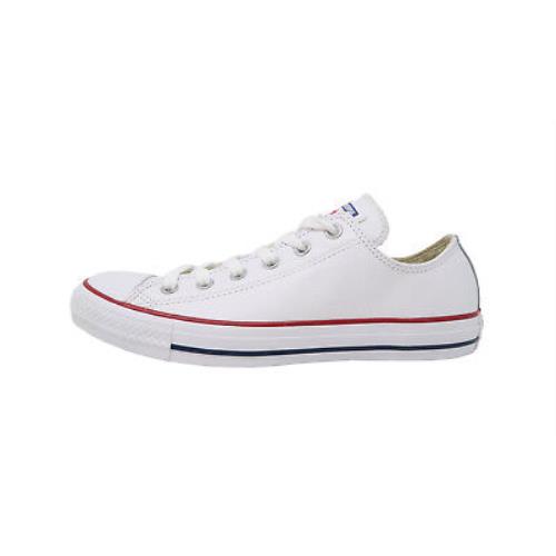 Converse All Star Chuck Taylor White Leather Shoes Adult Men Sneakers - White, Manufacturer: Optical White