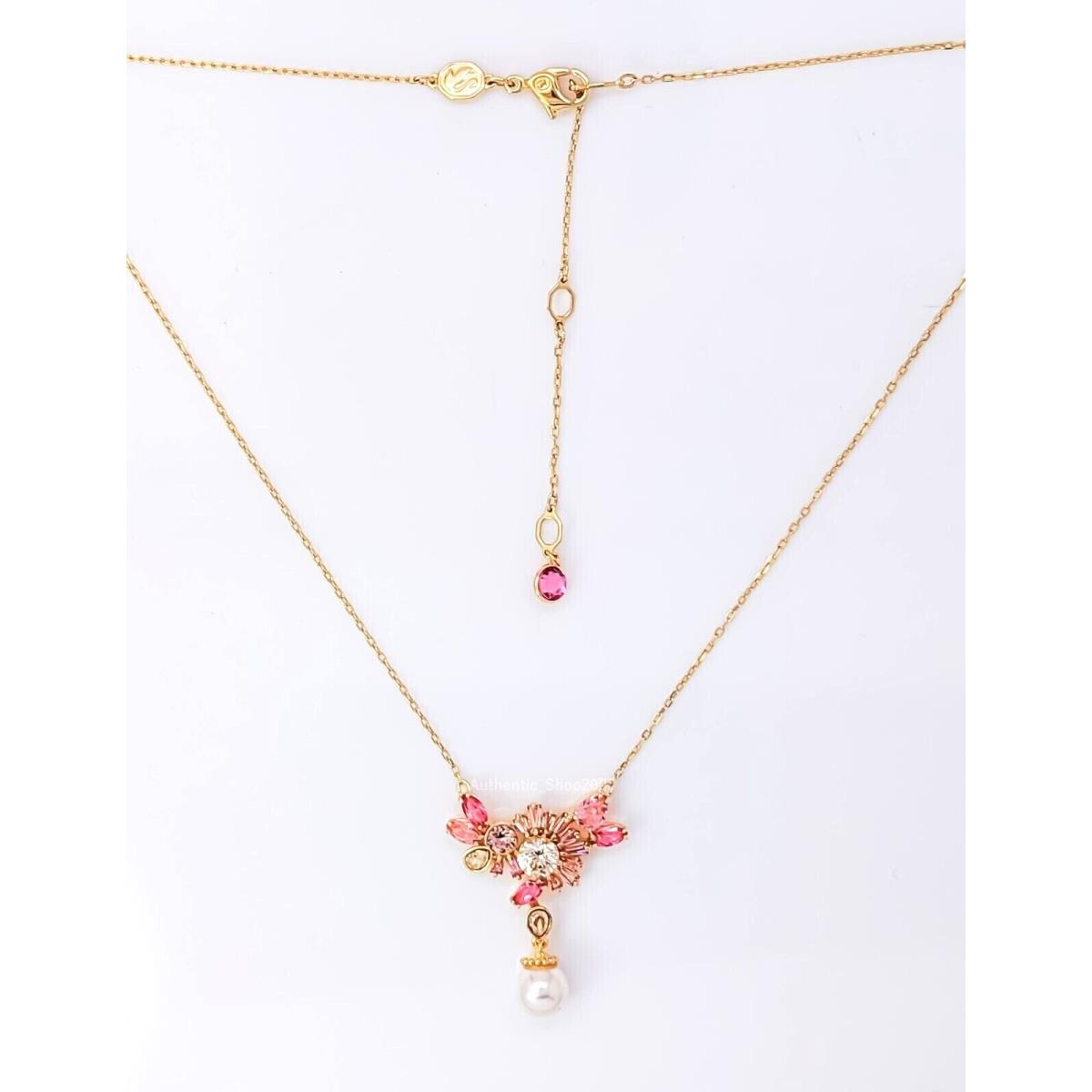 Swarovski Pink Cherry Blossom Crystals Gema Necklace 5688490