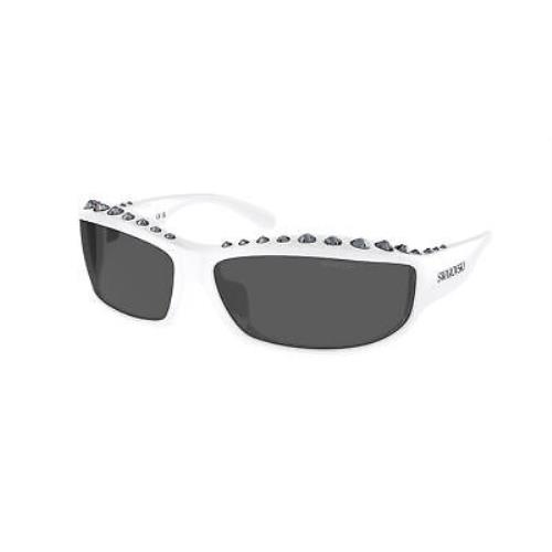 Swarovski SK 6009 White Dark Grey 102987 Sunglasses