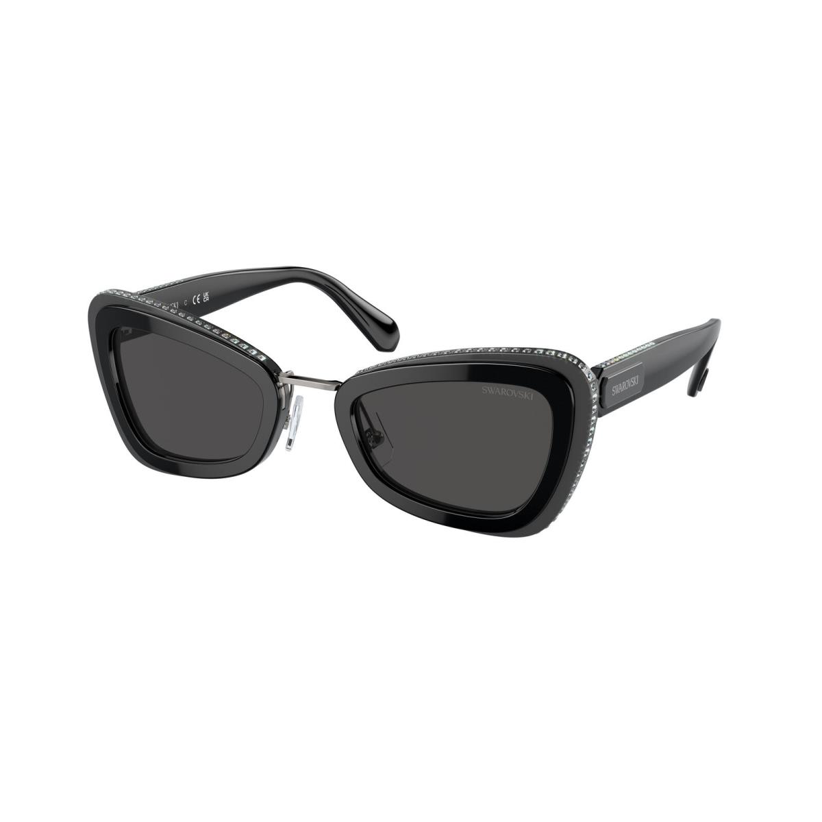 Swarovski SK 6012 Black Grey Dark Grey 101087 Sunglasses