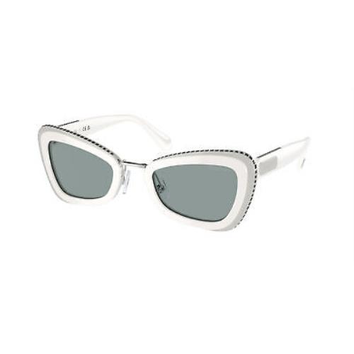 Swarovski SK 6012 White Grey Dark Grey 1012/1 Sunglasses