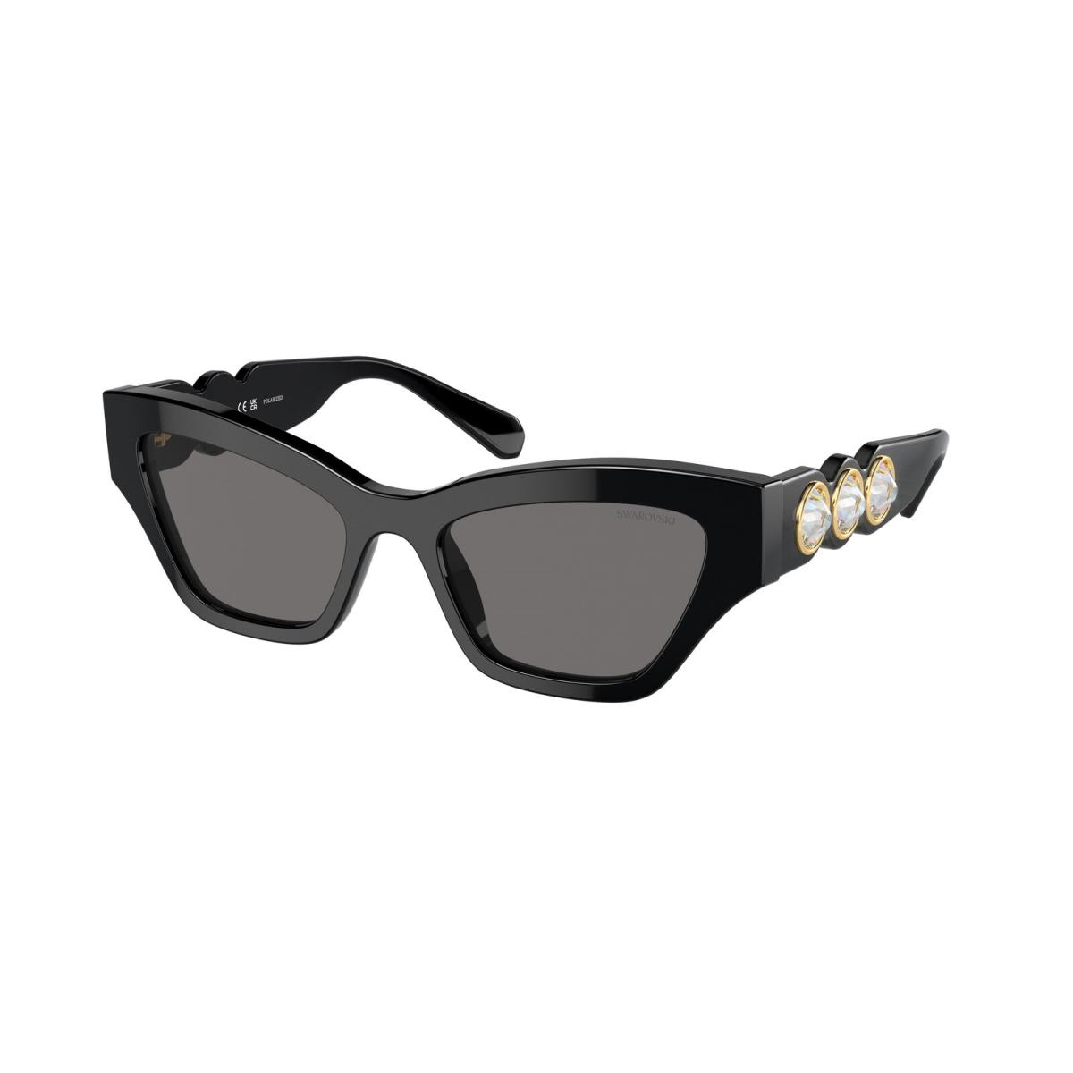 Swarovski SK 6021 Black Dark Grey Polar 100181 Sunglasses