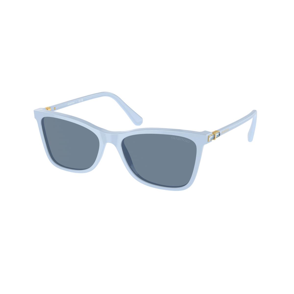 Swarovski SK 6004F Clear Blue Light Blue Mirror s 10061U Sunglasses