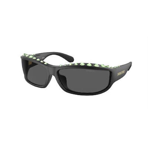 Swarovski SK 6009 Matte Black Dark Grey 102087 Sunglasses