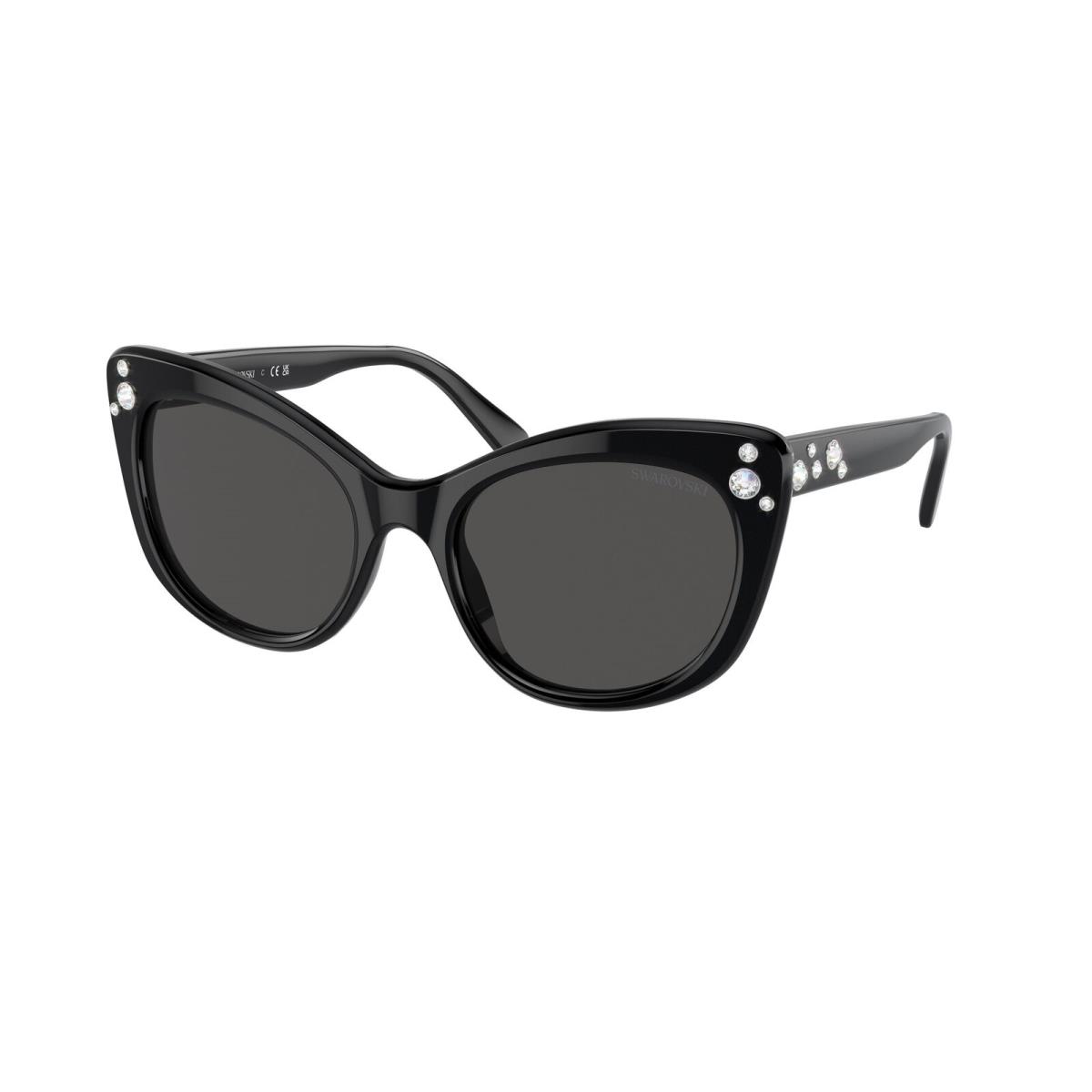 Swarovski SK 6020 Black Dark Grey 100187 Sunglasses