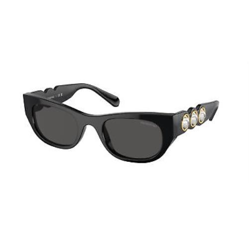 Swarovski SK 6022 Black Dark Grey 100187 Sunglasses