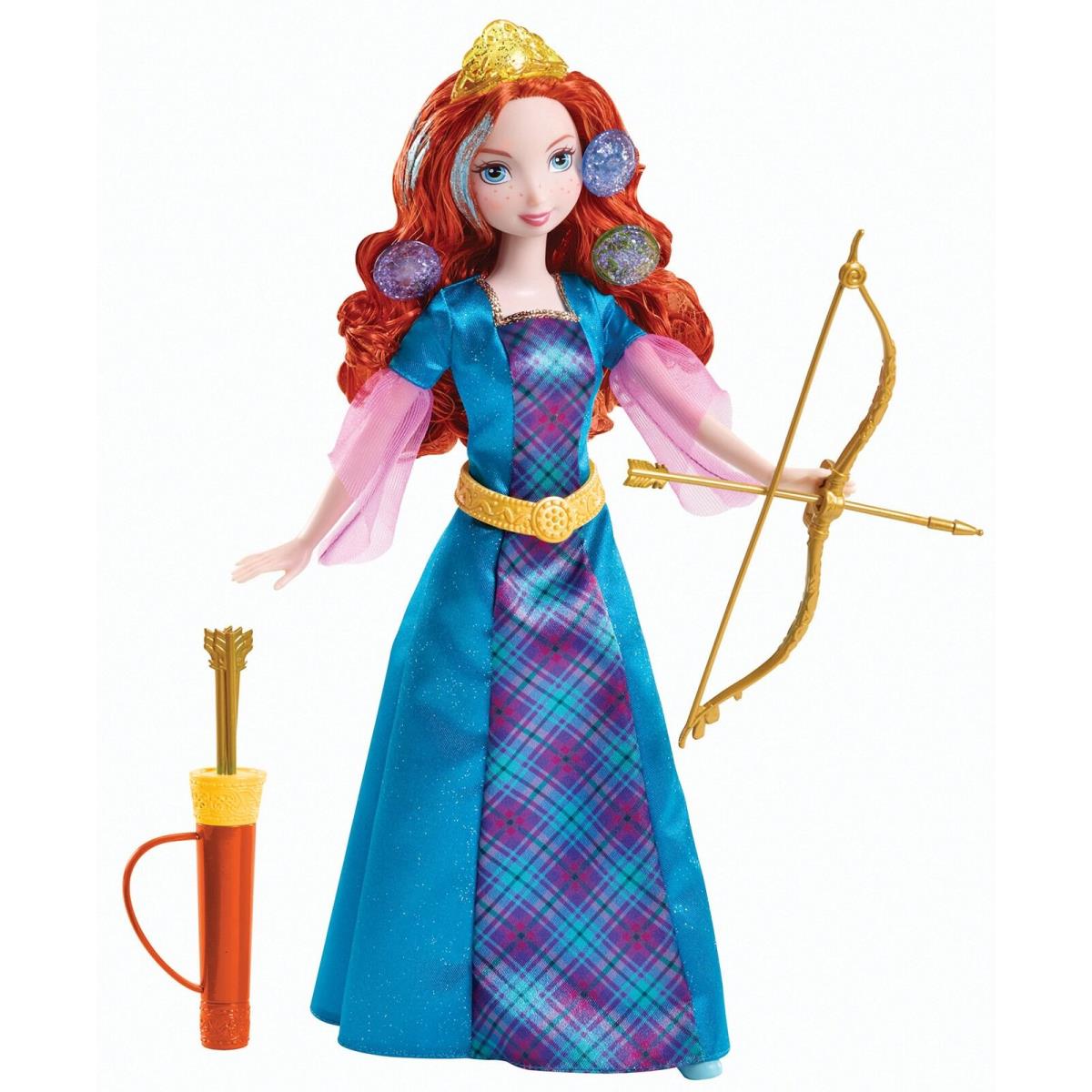 Mattel Disney Princess Colorful Curls Merida Brave Scottish Princess Doll