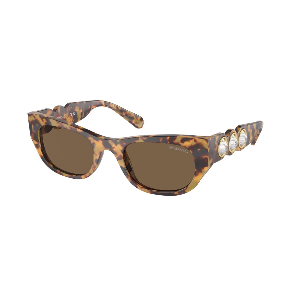 Swarovski SK 6022 Medium Havana Dark Brown 104073 Sunglasses