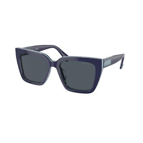 Swarovski SK 6013 Blue Dark Grey 101887 Sunglasses