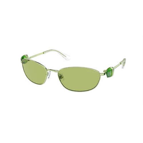 Swarovski SK 7010 Green Light Green Mirror Silve 400630 Sunglasses