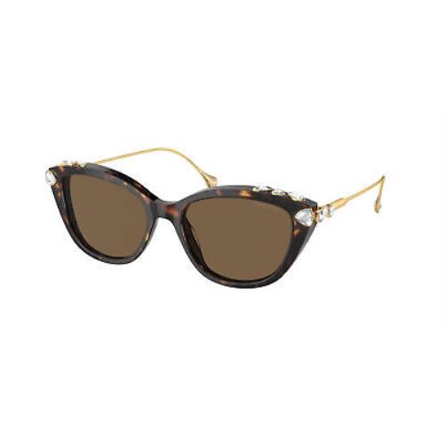 Swarovski SK 6010 Havana Dark Brown 100273 Sunglasses