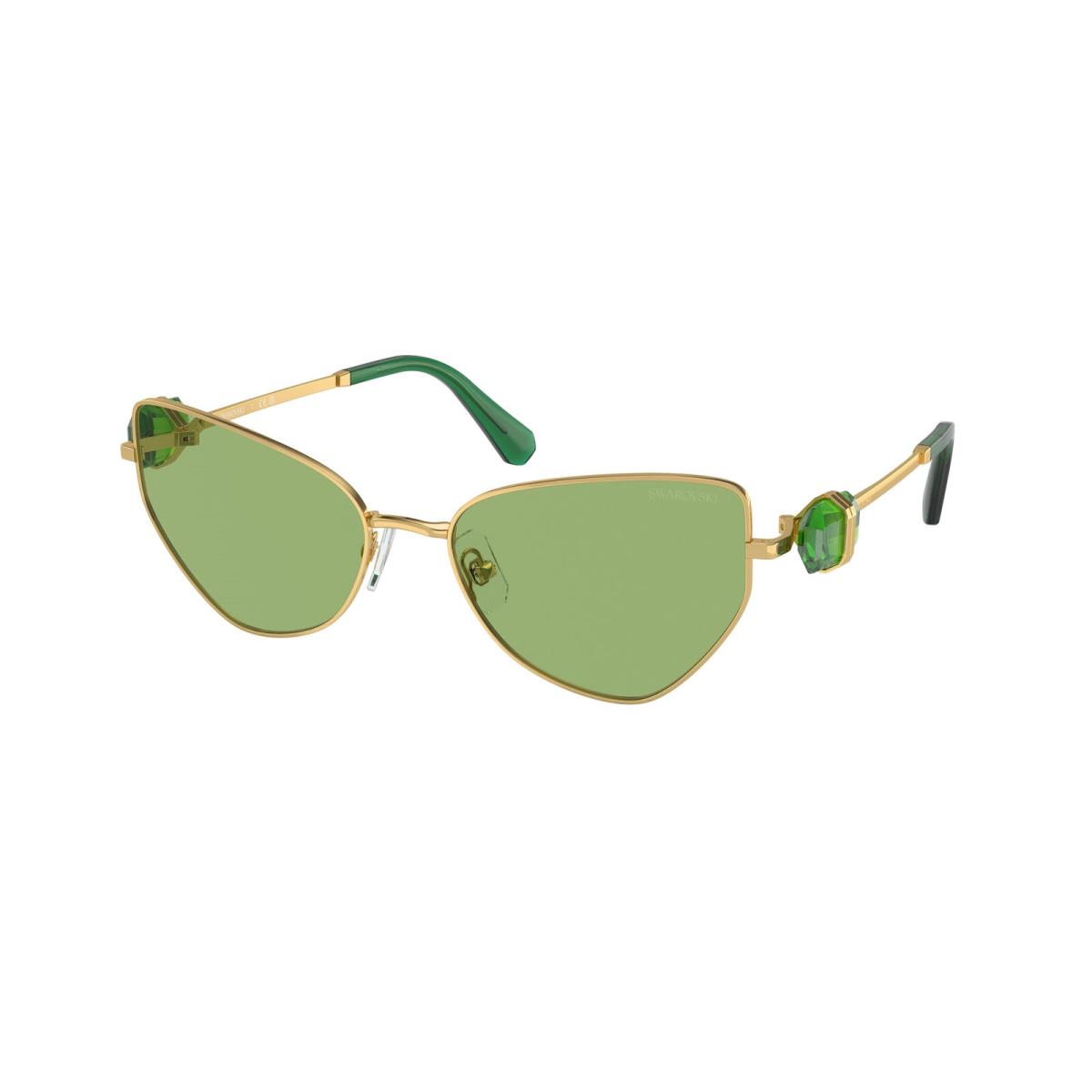 Swarovski SK 7003 Gold Dark Green 4004/2 Sunglasses