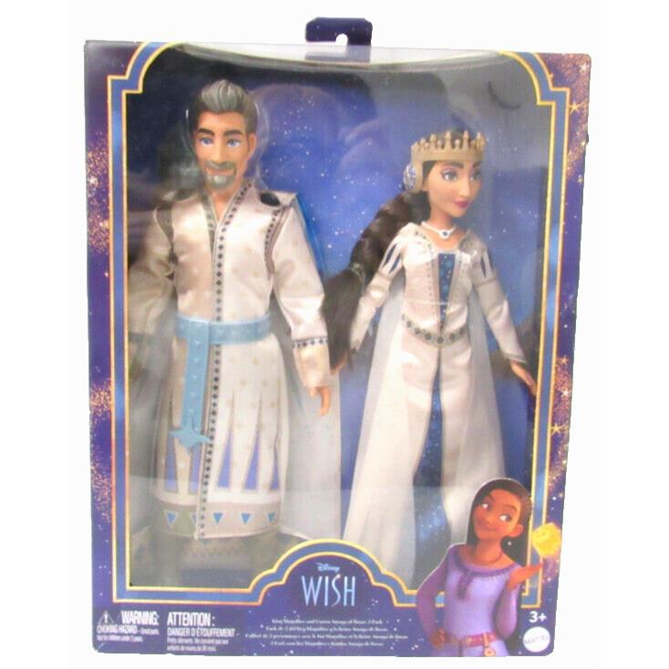 Disneys Wish King Magnifico Queen Amaya of Rosas 2-Pack Fashion Dolls