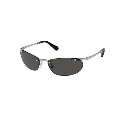 Swarovski SK 7019 Matte Silver Dark Grey 400187 Sunglasses