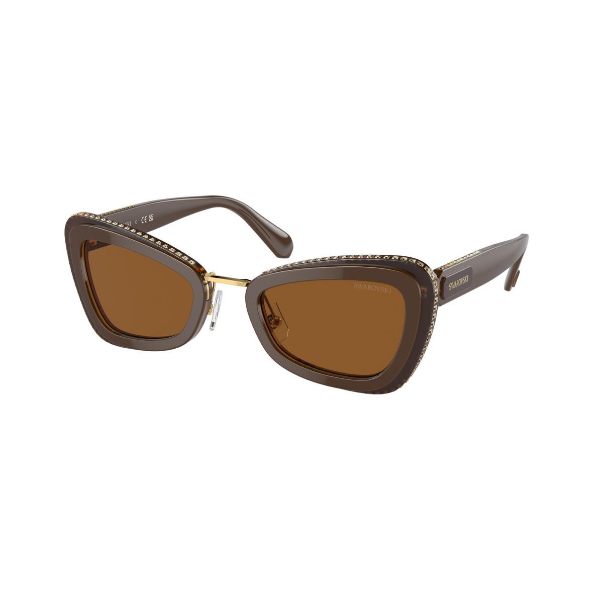 Swarovski SK 6012 Brown Light Brown Dark Brown 101173 Sunglasses