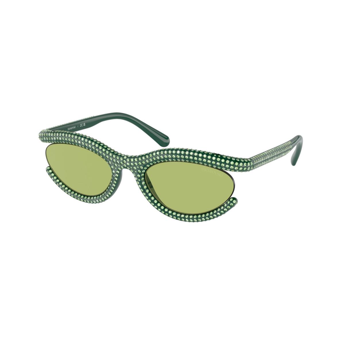 Swarovski SK 6006 Green Light Green Flash Silver 103430 Sunglasses