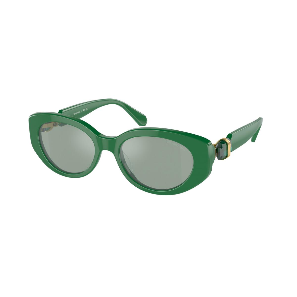 Swarovski SK 6002 Dark Green Azure Internal Mirr 10079C Sunglasses