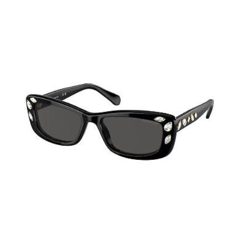 Swarovski SK 6008 Black Dark Grey 100187 Sunglasses