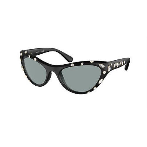 Swarovski SK 6007 Matte Black Dark Grey 1020/1 Sunglasses
