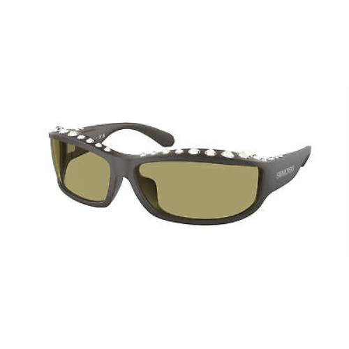 Swarovski SK 6009 Dark Grey Green 102182 Sunglasses
