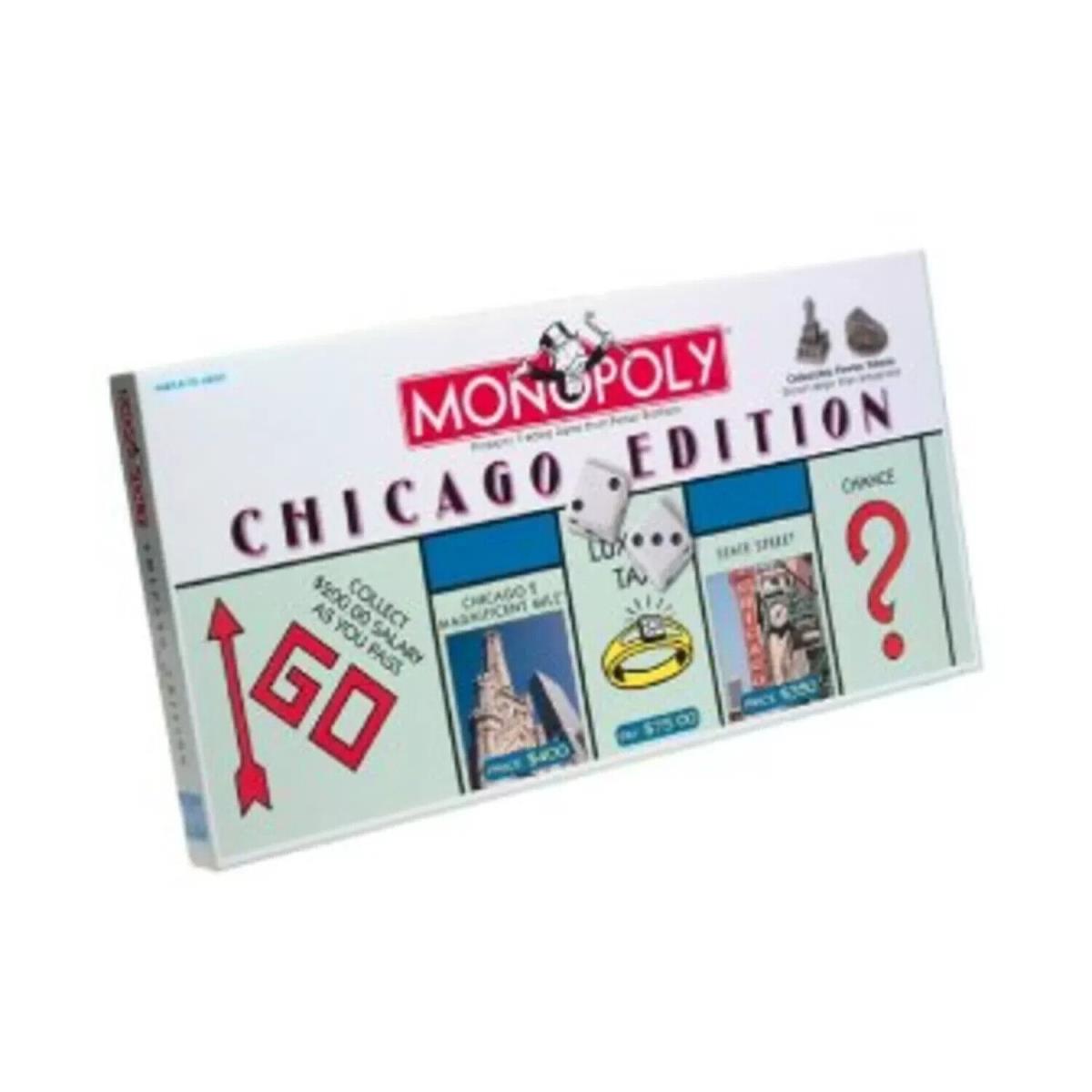 Hasbro Monopoly Chicago Edition Game by Usaopoly 2000 Nisp
