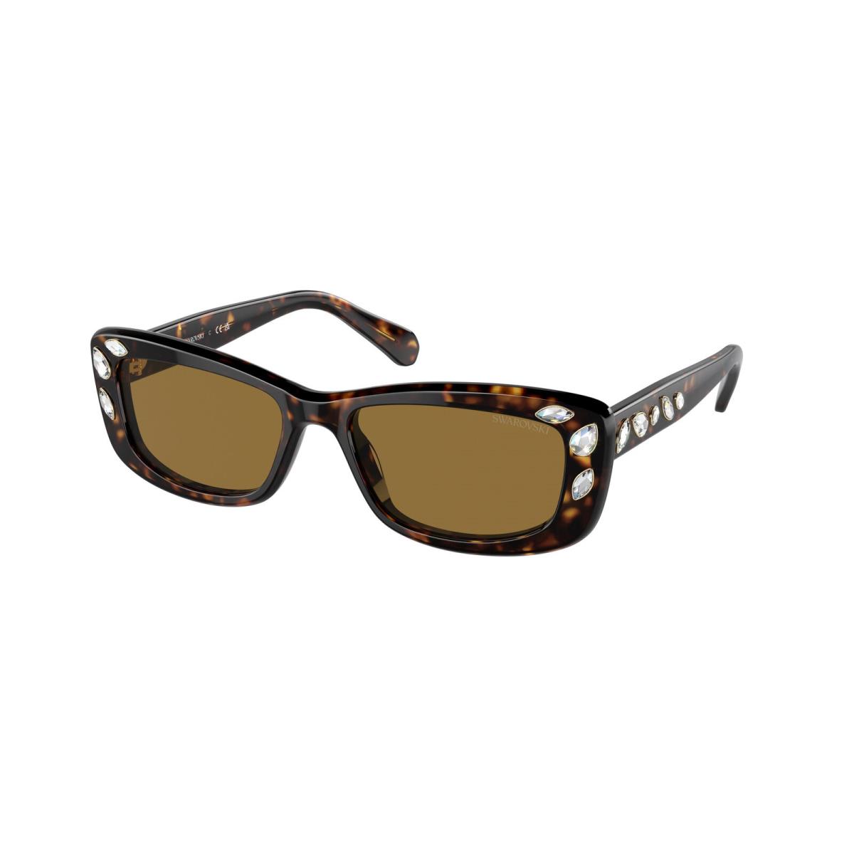 Swarovski SK 6008 Dark Havana Bronze 100273 Sunglasses