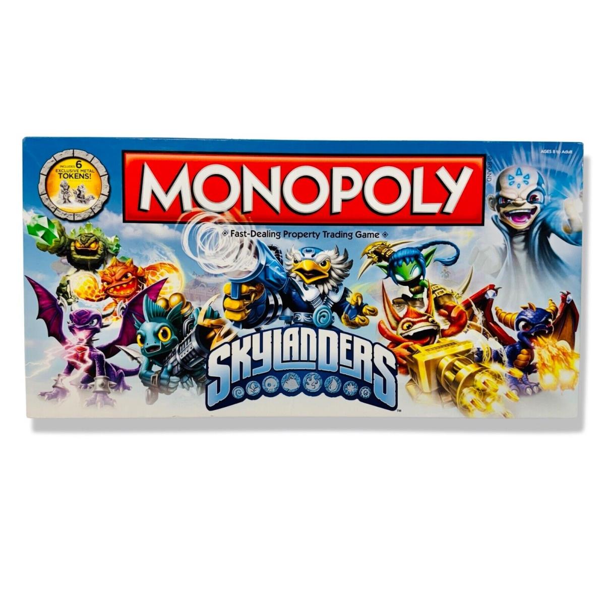 2013 Skylanders Monopoly Usaopoly Board Game Collectors Edition Hasbro