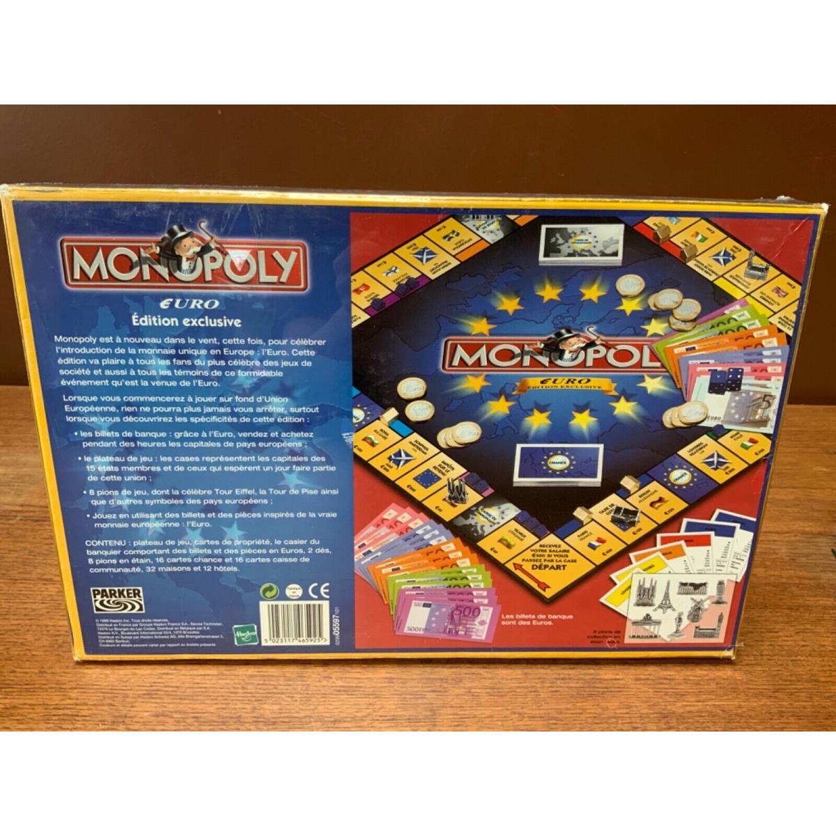 1999 Monopoly Euro Edition Board Game German Edition