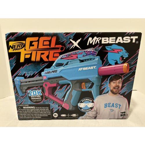 Nerfpro Mr Beast Gel Fire Blaster Limited Edition Blaster Bead Rounds Eyewear
