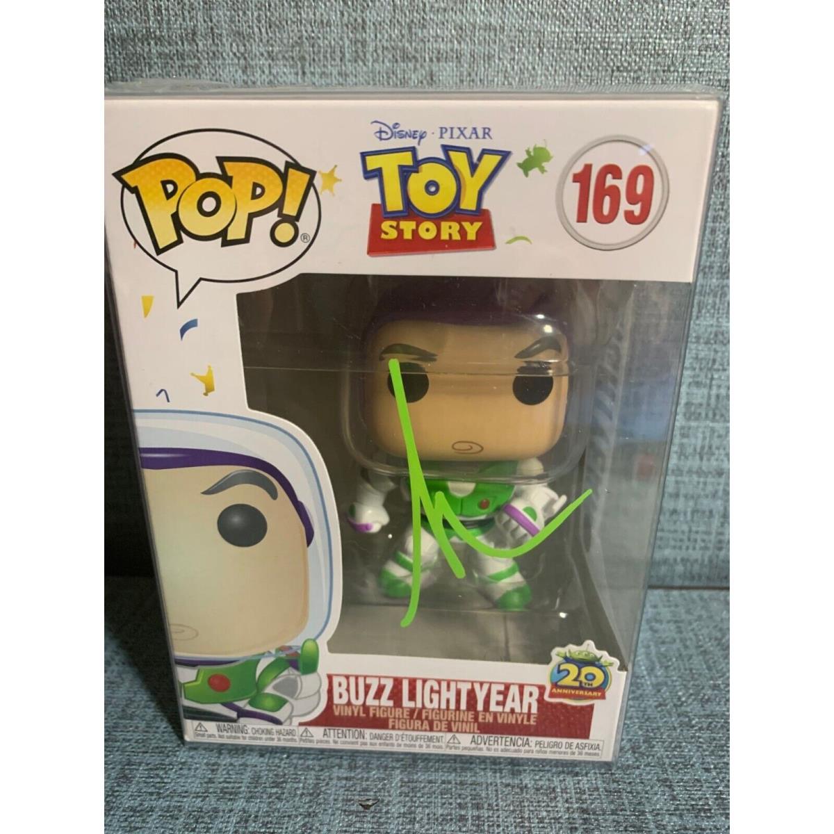 Signed Tim Allen Toy Story 20th Anniversary Buzz Lightyear Funko Pop Vinyl Figu