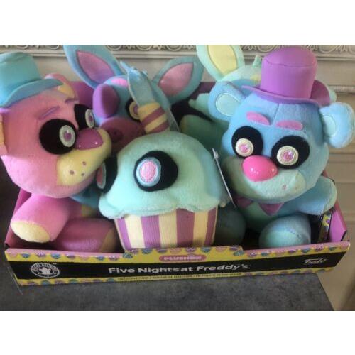 Funko Fnaf Five Nights at Freddy`s Spring Colorway Plush Set of 5 + Display Box