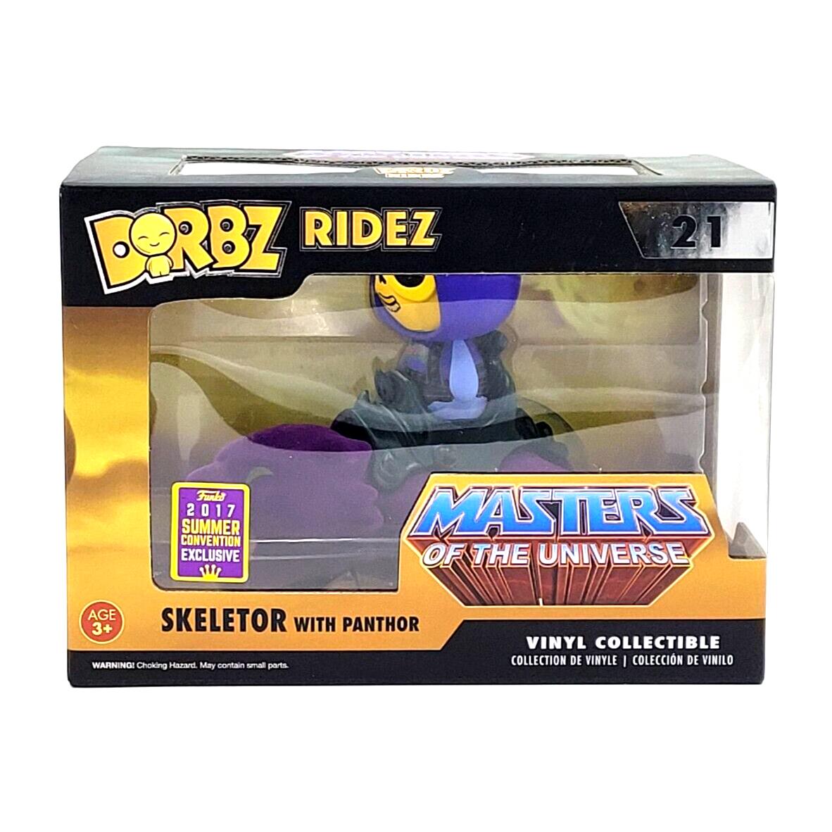 Funko Pop Dorbz Ridez Skeletor with Panthor Flocked Convention Exclusive