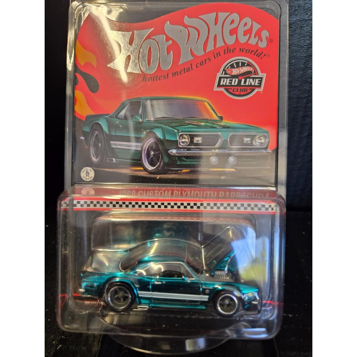 Hot Wheels Rlc Exclusive Teal 1968 Custom Plymouth Barracuda