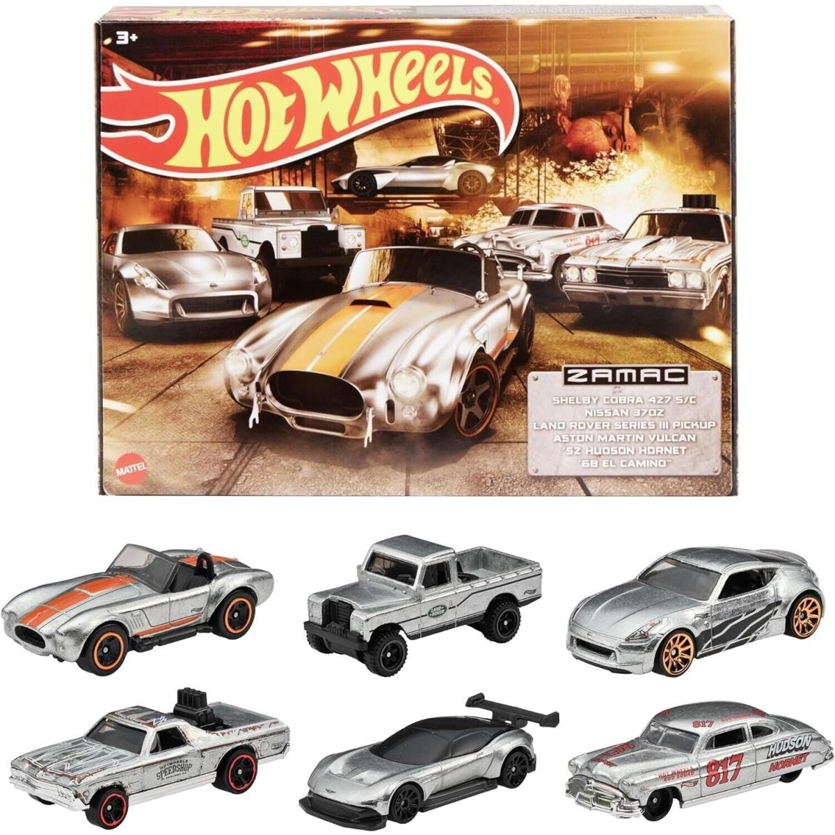 Hot Wheels Zamac Multipacks 6 Pcs Car Set 1:64 Metal Diecast Car Model HLK52