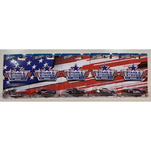 2024 Hot Wheels Stars and Stripes Series Mopar GRT01 Set Of 5