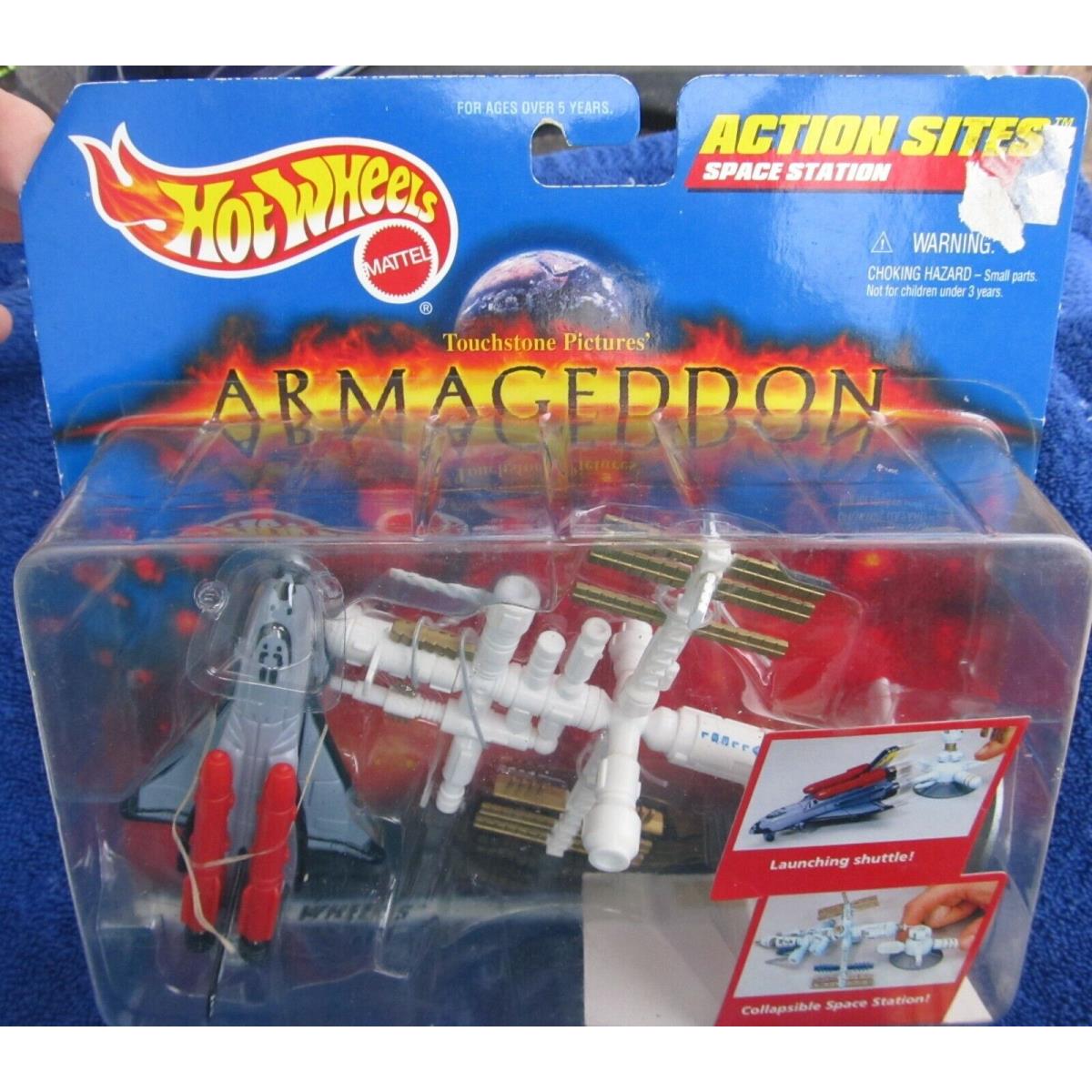Mattel Hot Wheels Armageddon Action Sites Space Station 1997