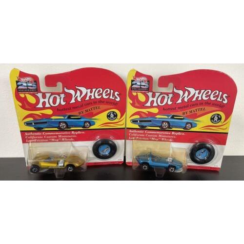 Hot Wheels 25TH Anniversary Matching Button Silhoutte Twin Mill 1:64 Scale