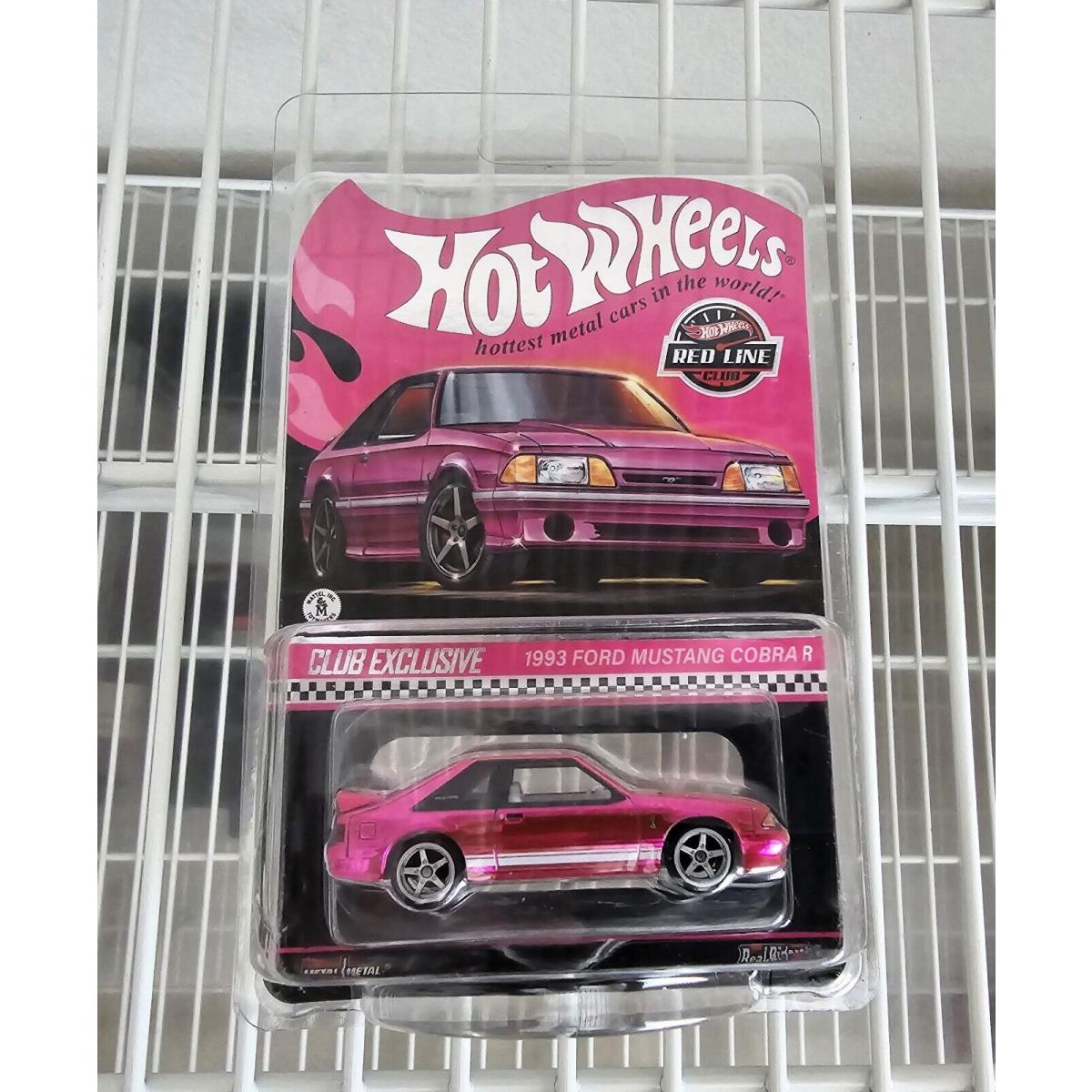Hot Wheels Collectors Pink Edition 1993 Ford Mustang Cobra R Rlc Exclusive