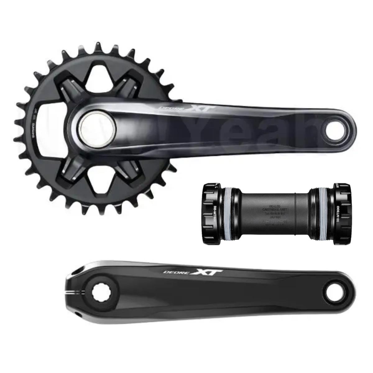 Shimano XT M8120 Crankset 165mm Boost Ring and bb Options