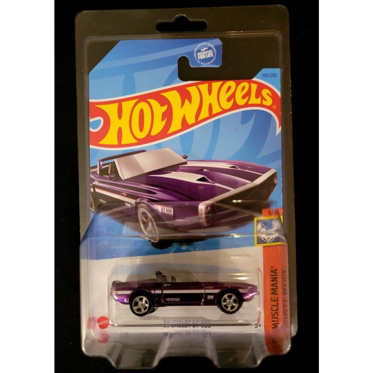 1 Mattel Hot Wheels 2023 K Case Super Treasure hunt..69` Shelby GT 500..Sealed