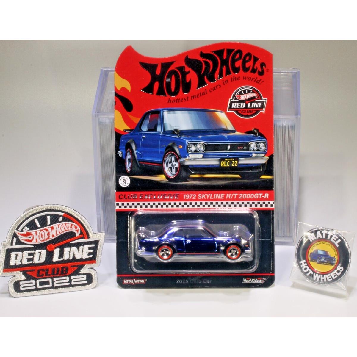 2022 Hot Wheels Red Line Club Exclusive 1972 Skyline H/t 2000GT-R w/ Pin Patch