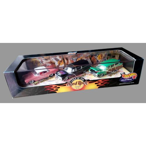 1999 Hot Wheels Hard Rock Cafe 3-Car Set 1:64 Cool Classics Series 1 OF 3 20977