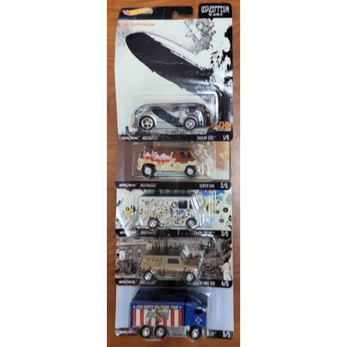 Complete Hot Wheels Led Zeppelin 2020 5 Car Set