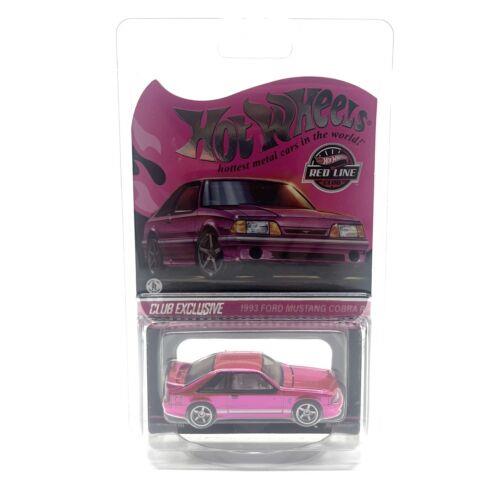 Hot Wheels Rlc Exclusive Ford Mustang Cobra R 1993 Pink Edition