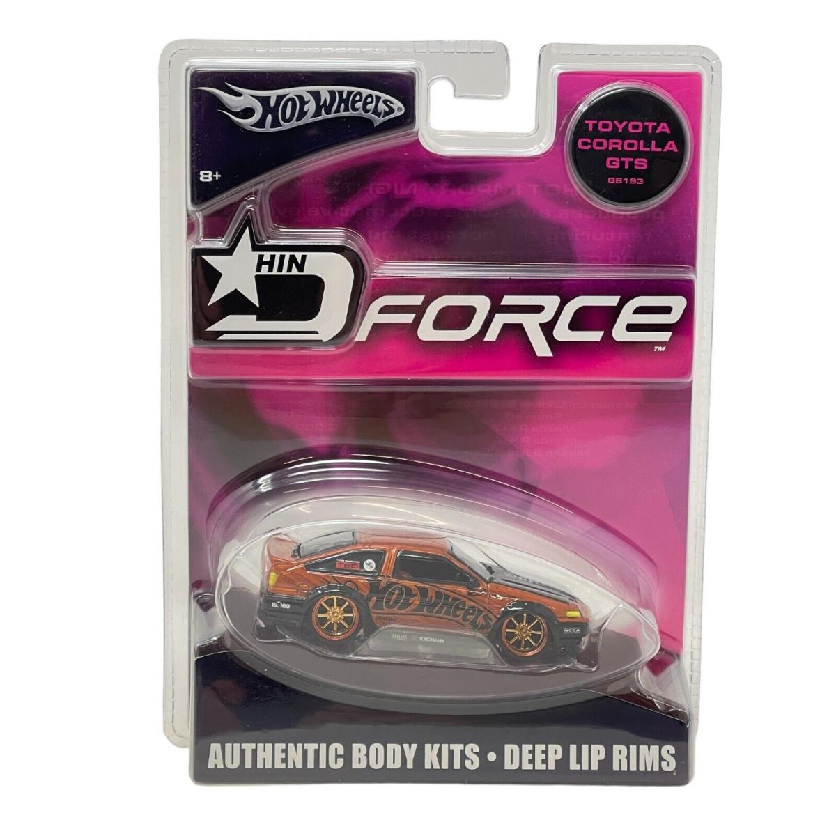 2004 Hot Wheels Hin D Force Toyota Corolla Gts Orange Diecast 1:50