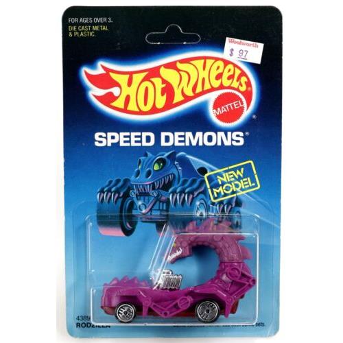 Vintage Hot Wheels Rodzilla Speed Demons Series 4389 Nrfp 1986 Purple 1:64