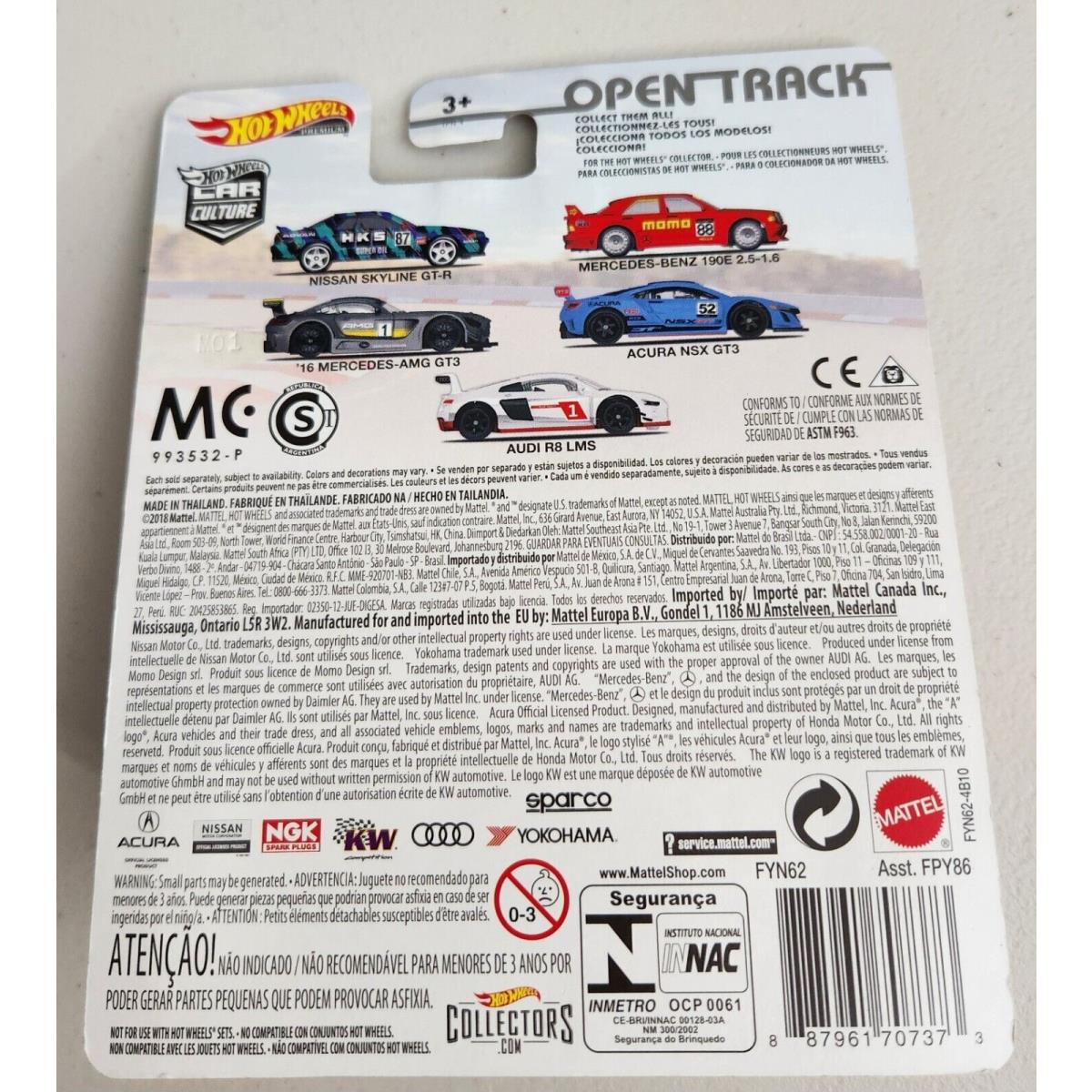 Hot Wheels `16 Mercedes-amg GT3 Gray 3 - 2019 Car Culture: Open Track