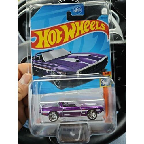 Hot Wheels 2023 Super Treasure Hunt `69 Shelby GT 500 W/ Protective Case